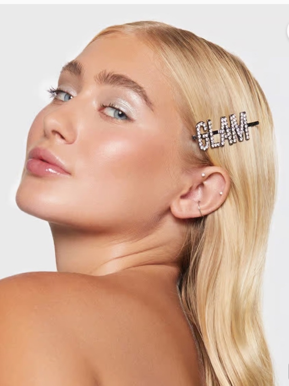KITSCH X Justine Marjan rhinestone Bobby pins for hair - Picture 3 of 3